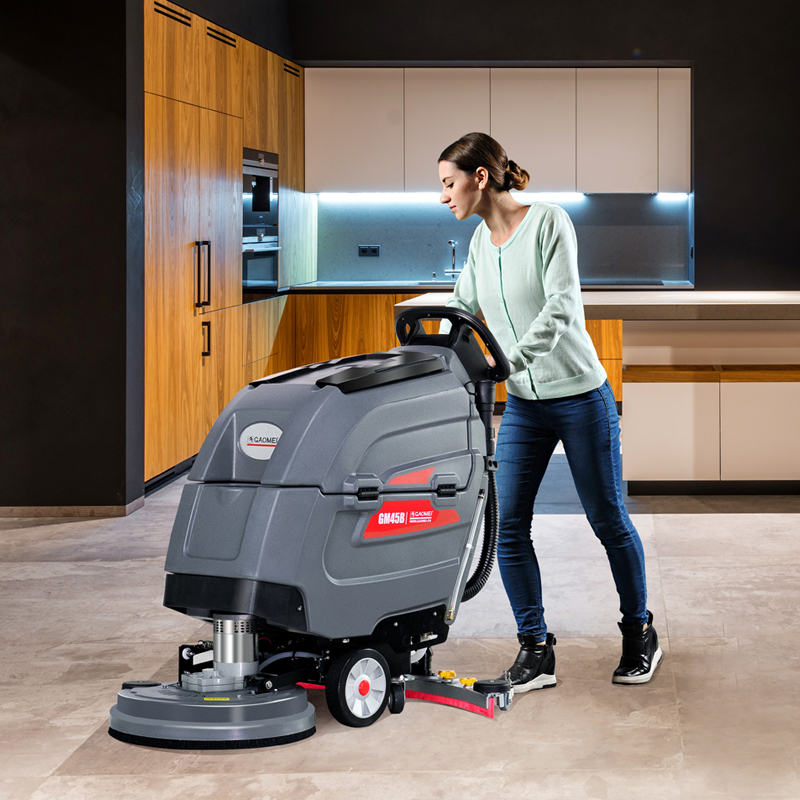 GM45B高美手推式洗地机|电瓶式洗地机|工业商业用洗地机
